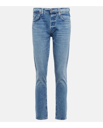 Citizens of Humanity Skyla Mid-rise Slim Jeans - Blue