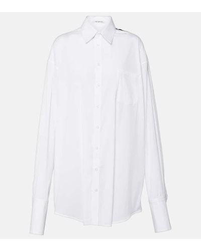 Peter Do Oversize-Hemd aus einem Baumwollgemisch - Weiß