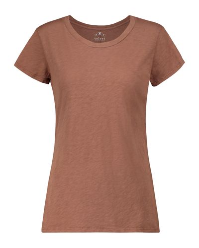 Velvet Camiseta Odelia de algodon - Marrón