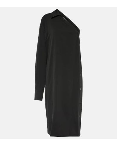 Sportmax Zurca Silk Georgette Midi Dress - Black