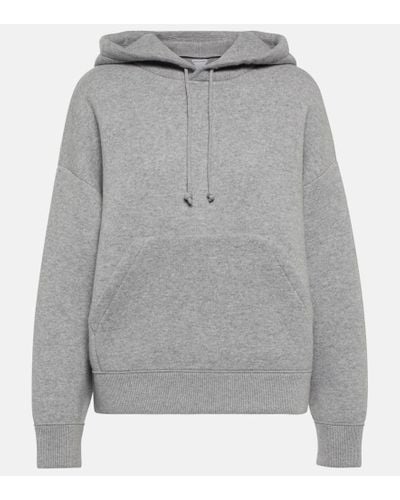 Bottega Veneta Cashmere-blend Hoodie - Gray