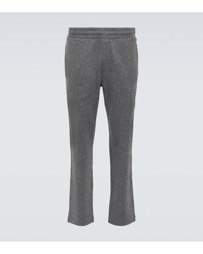Moncler Wool-blend Sweatpants - Gray