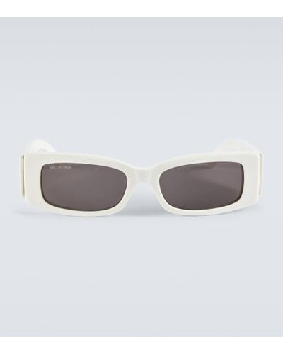 Balenciaga Rectangular Sunglasses - White