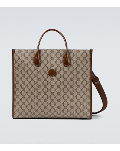 Gucci Tote Bag GG Supreme Medium - Braun