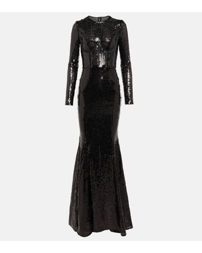 Dolce & Gabbana Vestido de fiesta con lentejuelas - Negro