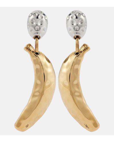 Chloe Women Two-Tone Metal Chloe Bananas Earrings main image 0