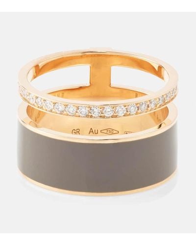 Repossi Ring Berbere Chromatic aus 18kt Rosegold mit Diamanten - Mettallic