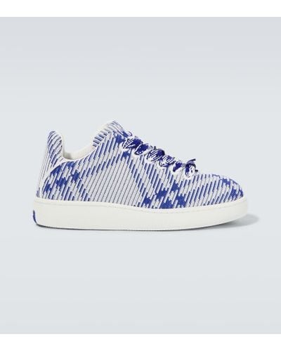 Burberry Sneakers Check - Blu
