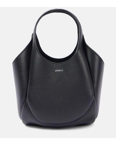 Coperni Swipe Mini Leather Bucket Bag - Black