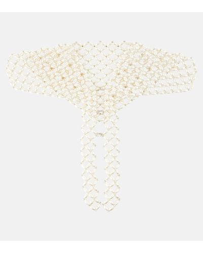 Simone Rocha Etole en perles fantaisie - Blanc
