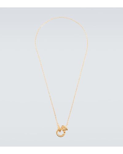 Versace La Medusa Chain Necklace - White