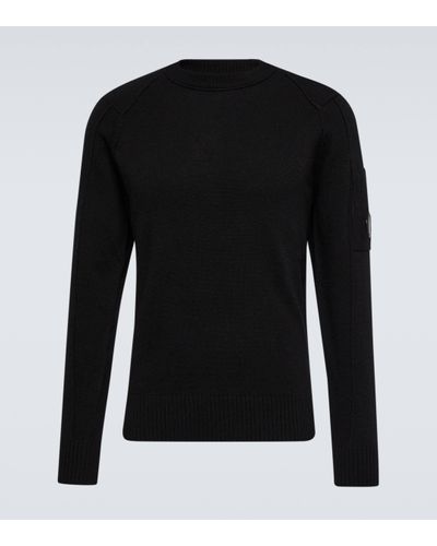 C.P. Company Wool-blend Jumper - Black