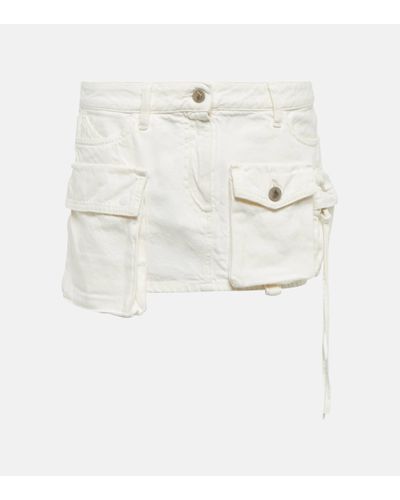 The Attico Mini-jupe Fay en jean - Blanc