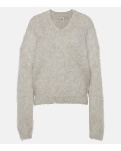 Totême Alpaca-blend Sweater - Gray