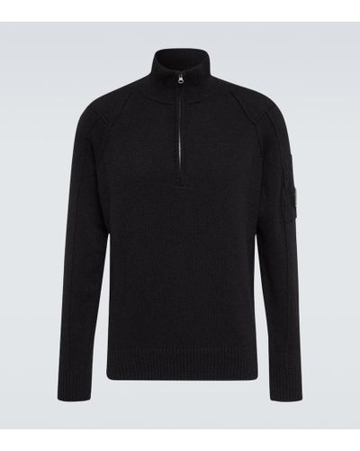 C.P. Company Wool-blend Sweater - Black