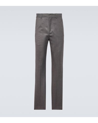 Acne Studios Mid-rise Straight Trousers - Grey