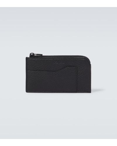 Loro Piana Extra Leather Card Case - Black