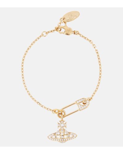 Vivienne Westwood Lucrece Embellished Bracelet - Metallic