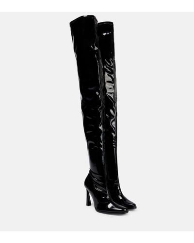 Magda Butrym Patent Leather Boots - Black