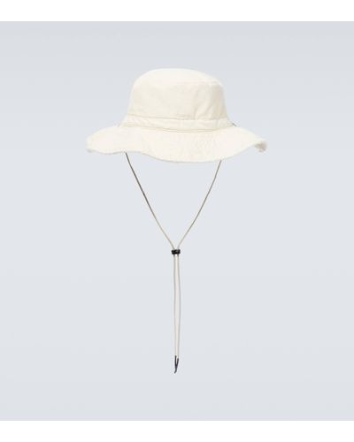 Our Legacy Space Cotton Canvas Bucket Hat - White