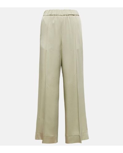 Jil Sander Pantalon ample a taille haute - Neutre