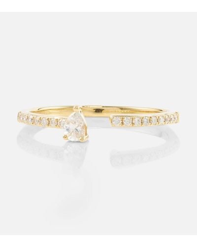 PERSÉE Hera 18kt Gold Ring With Diamonds - Natural