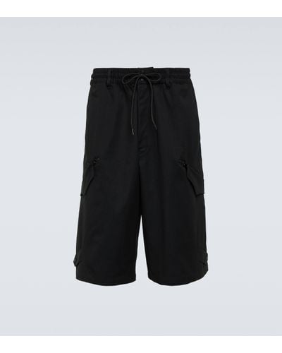 Y-3 Workwear Cotton Shorts - Black
