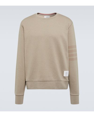 Thom Browne Sweat-shirt 4-Bar en coton - Neutre