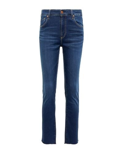AG Jeans High-Rise Skinny Jeans Mari - Blau