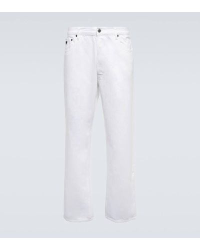 Prada Mid-Rise Straight Jeans - Weiß
