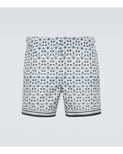 Orlebar Brown Bedruckte Shorts - Blau