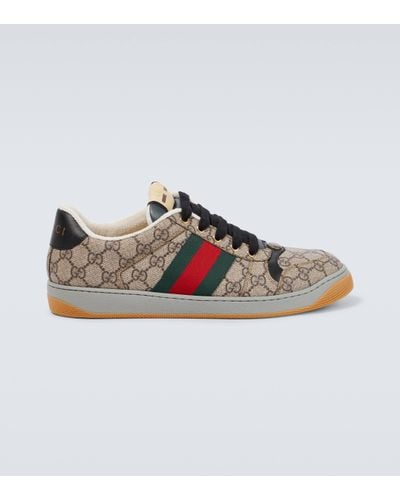 Gucci Baskets Screener Pour - Multicolore