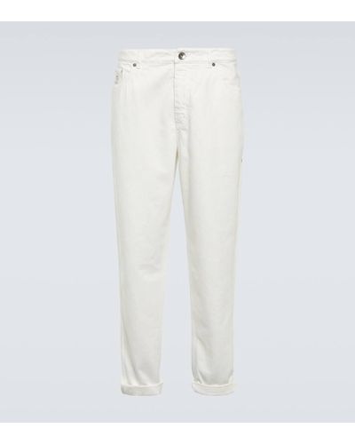 Brunello Cucinelli Jeans rectos - Blanco