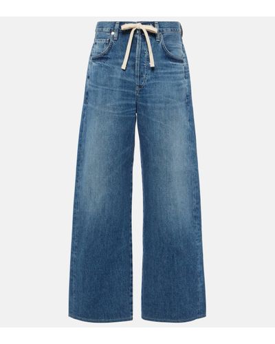 Citizens of Humanity Brynn High-rise Wide-leg Jeans - Blue