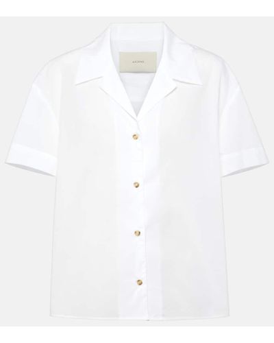 Asceno Camisa Prague de algodon - Blanco