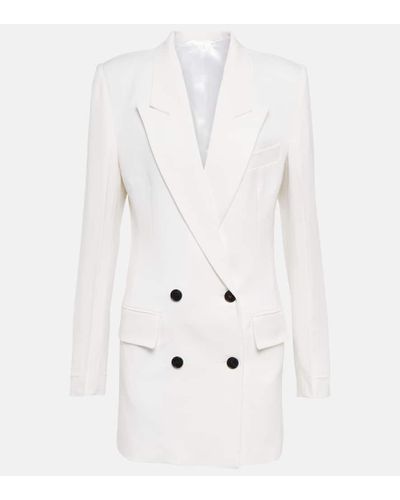 Victoria Beckham Wool Blazer Dress - White