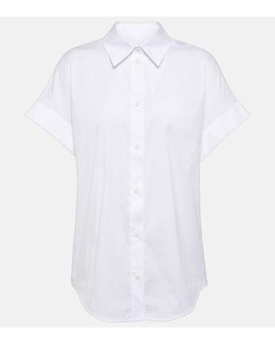 Max Mara Blouse Oriana en coton melange - Blanc