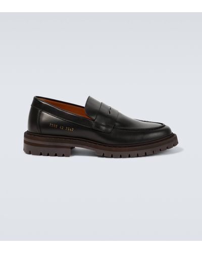 Common Projects Leather Penny Loafers - Black