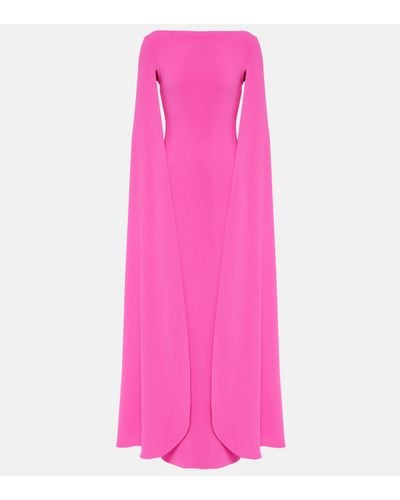 Solace London Sadie Crepe Gown - Pink