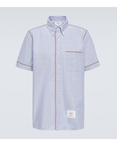 Thom Browne Cotton Shirt - Blue