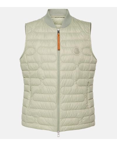 Moncler Perille Quilted Down Vest - Green