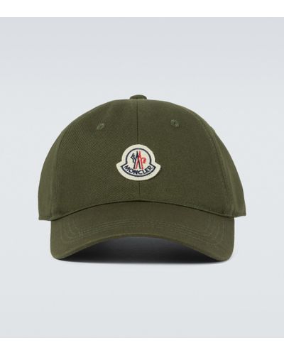 Moncler Cappello da baseball in cotone - Verde