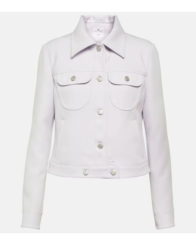 Courreges Giacca cropped - Grigio