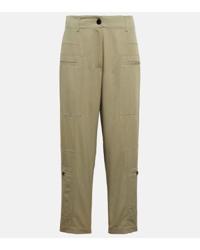 Proenza Schouler White Label High-rise Tapered Pants - Natural