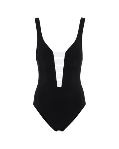 Karla Colletto Strap-detail Swimsuit - Black