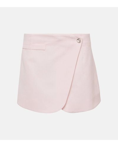 Coperni Virgin Wool Miniskirt - Pink