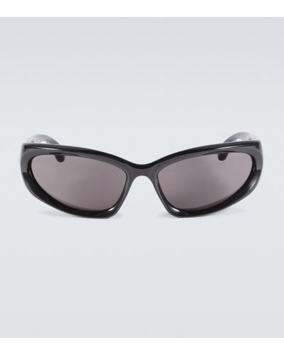 Balenciaga Ovale Sonnenbrille - Grau