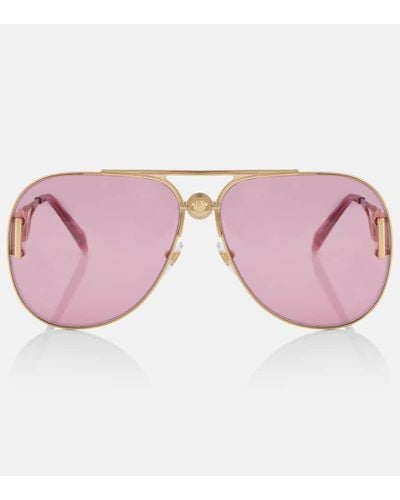 Versace Gafas de sol de aviador - Rosa