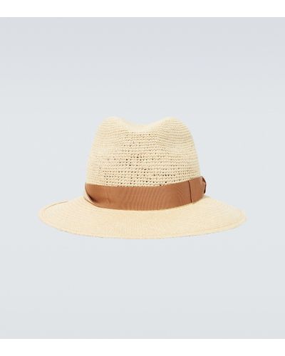 Borsalino Straw Panama Hat - White