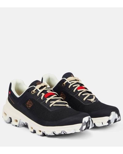 Loewe Cloudventure Running Shoe In Nylon - Black